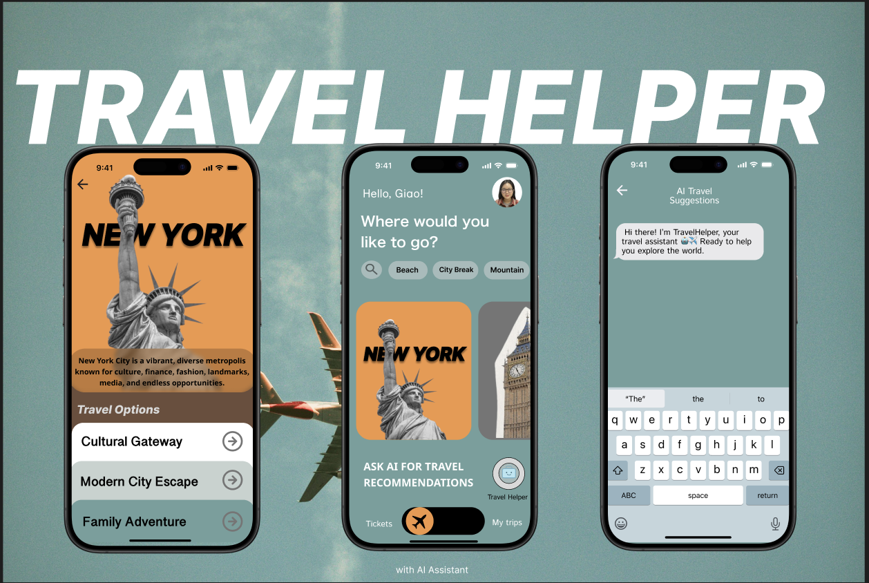 TravelHelper Figma UI